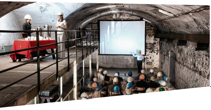 konferencja w kopalni